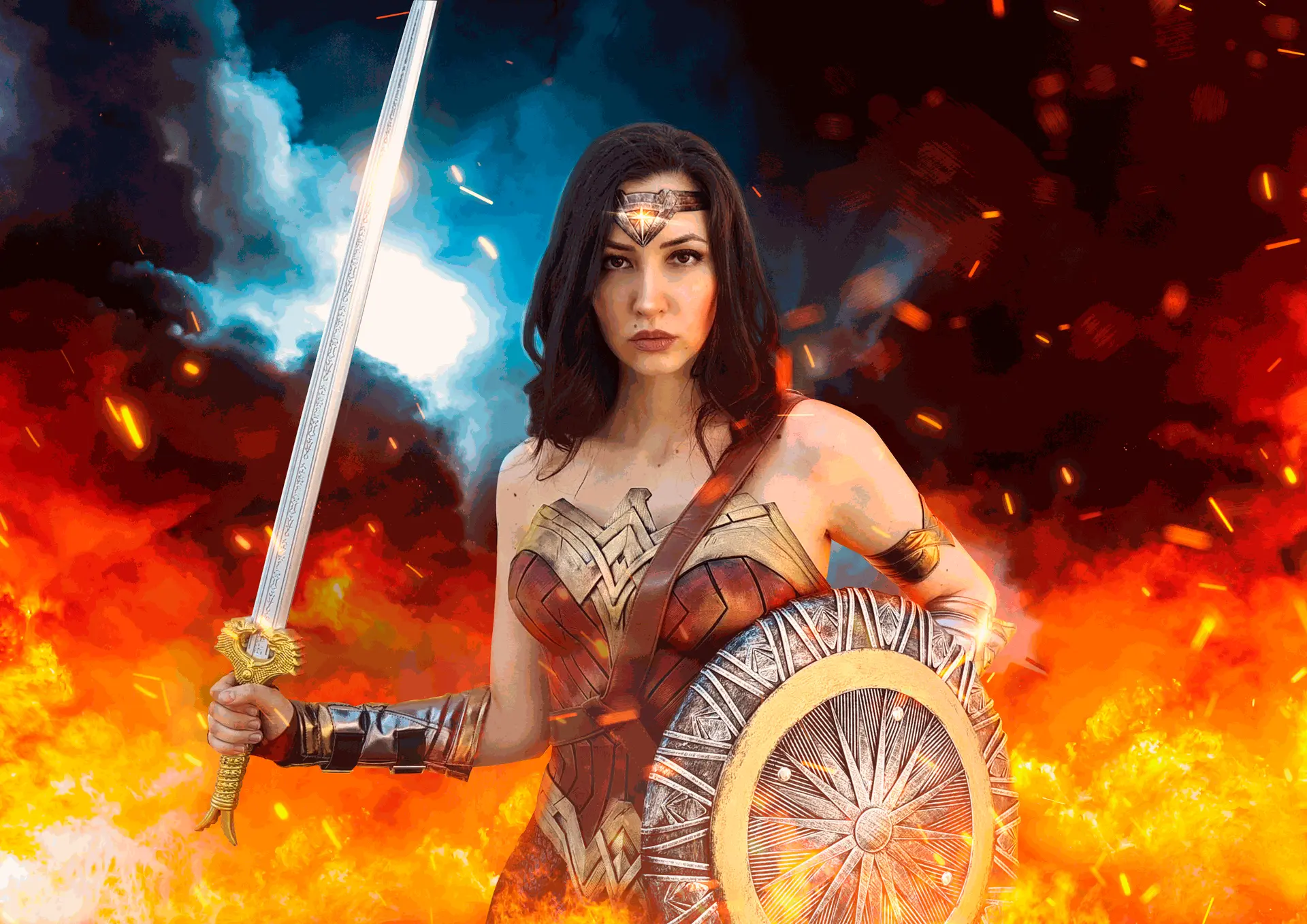 Wonder Woman cosplay SoyIttara Gal Gadot fotografía
